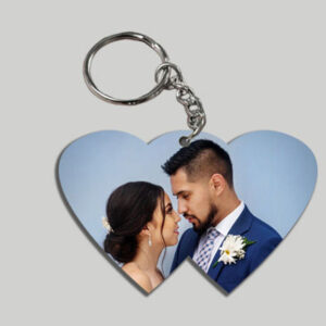 0012601 Double Heart Shape Acrylic Key Chain 625