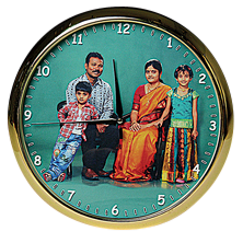 04 Clock 10 Inch Gold