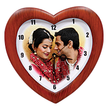 14 Clock 8 Inch Heart 