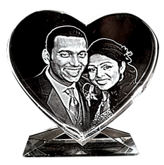 2d Heart Crystal 