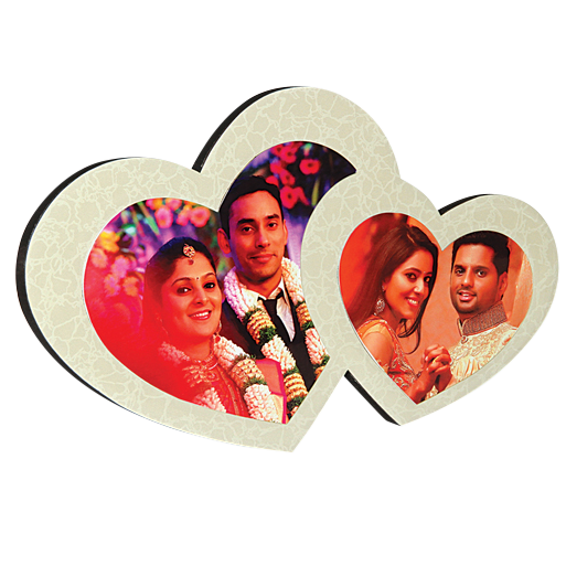 Couple Heart Mdf Frame