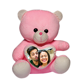 Fur Teddy Bear 14inches Pink 111