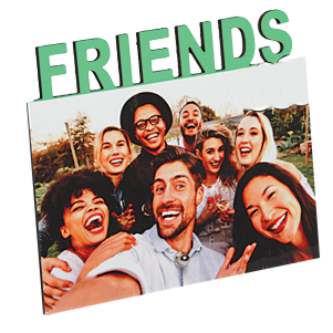 Mdf Friends Frame 6x5 