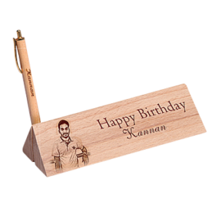 Triangle Pen Stand With Pen 