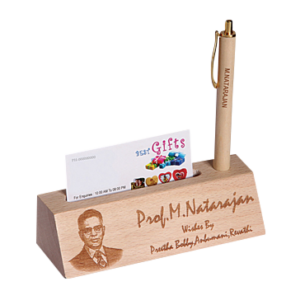 Visiting Card Pen Stand With Pen 