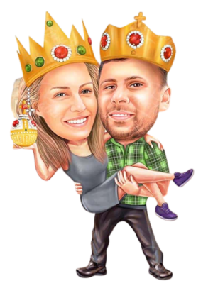 Caricature King And Queen Removebg Preview