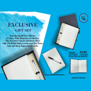Premium Note Book With Metal Pen 1